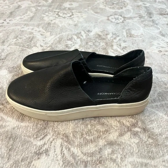 Rebecca Minkoff black leather slip on comfort sneaker. Size 8.5 - Picture 5 of 7